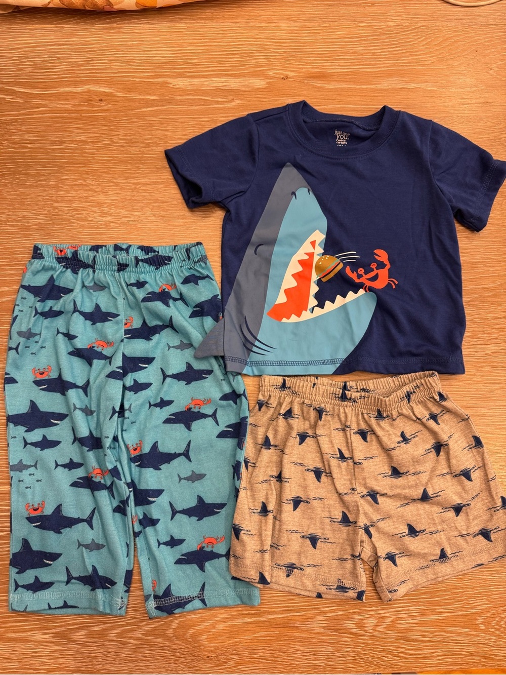 Carter's Navy Shark Graphic Pajama Set